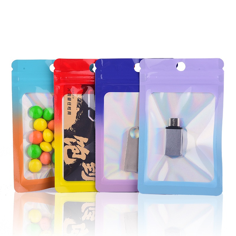 Food Storage In Mylar Bags - 1000 قطعة الليزر اللون التدرج أكياس