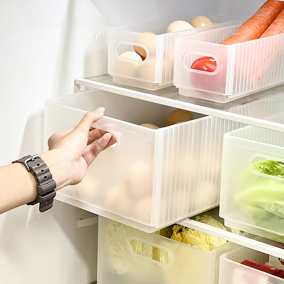Food Storage Without Plastic - صندوق تخزين الثلاجة البلاستيكي القابل للطي