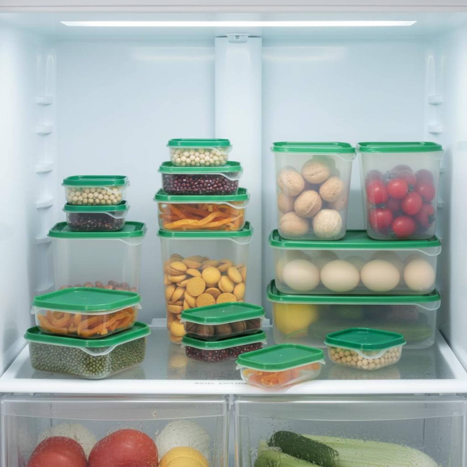 Food Storage Containers Set - مجموعة من 17 قطعة لتخزين الطعام
