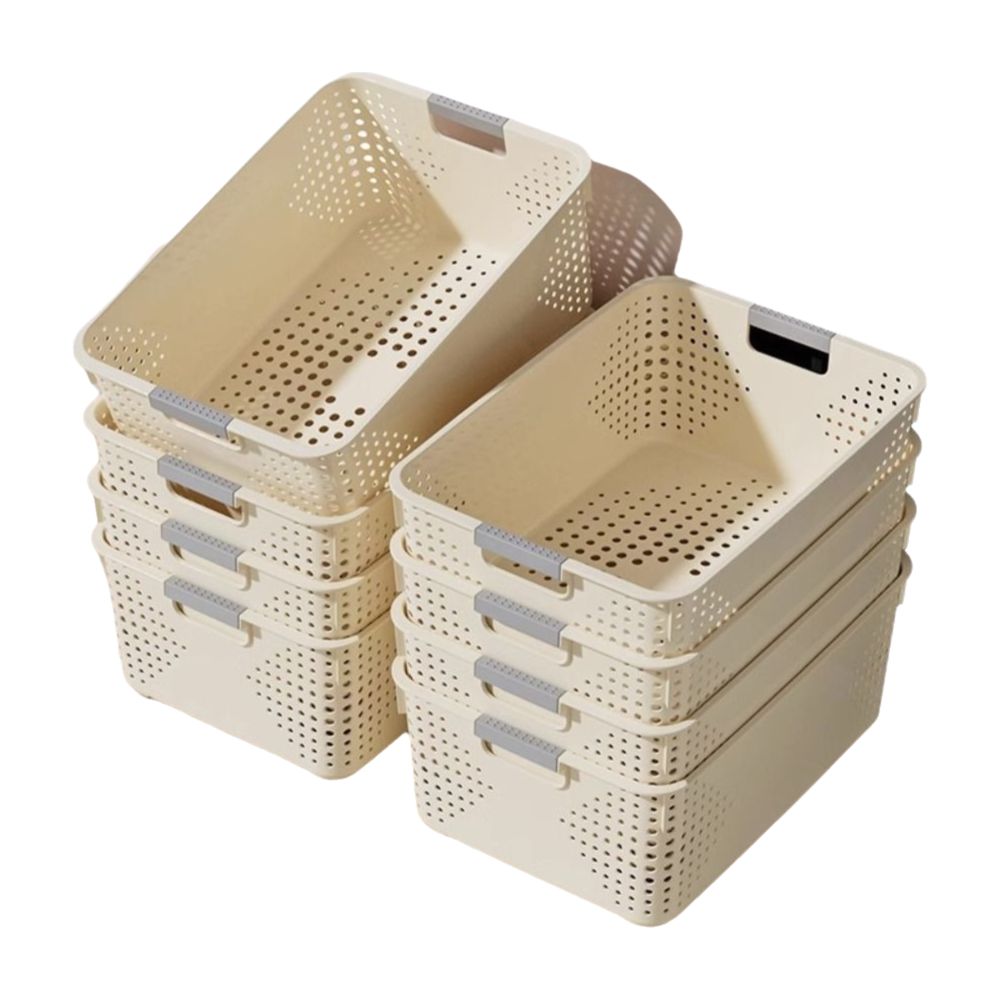 Food Storage Without Plastic - سلة تخزين بلاستيكية متينة بتصميم مجوف