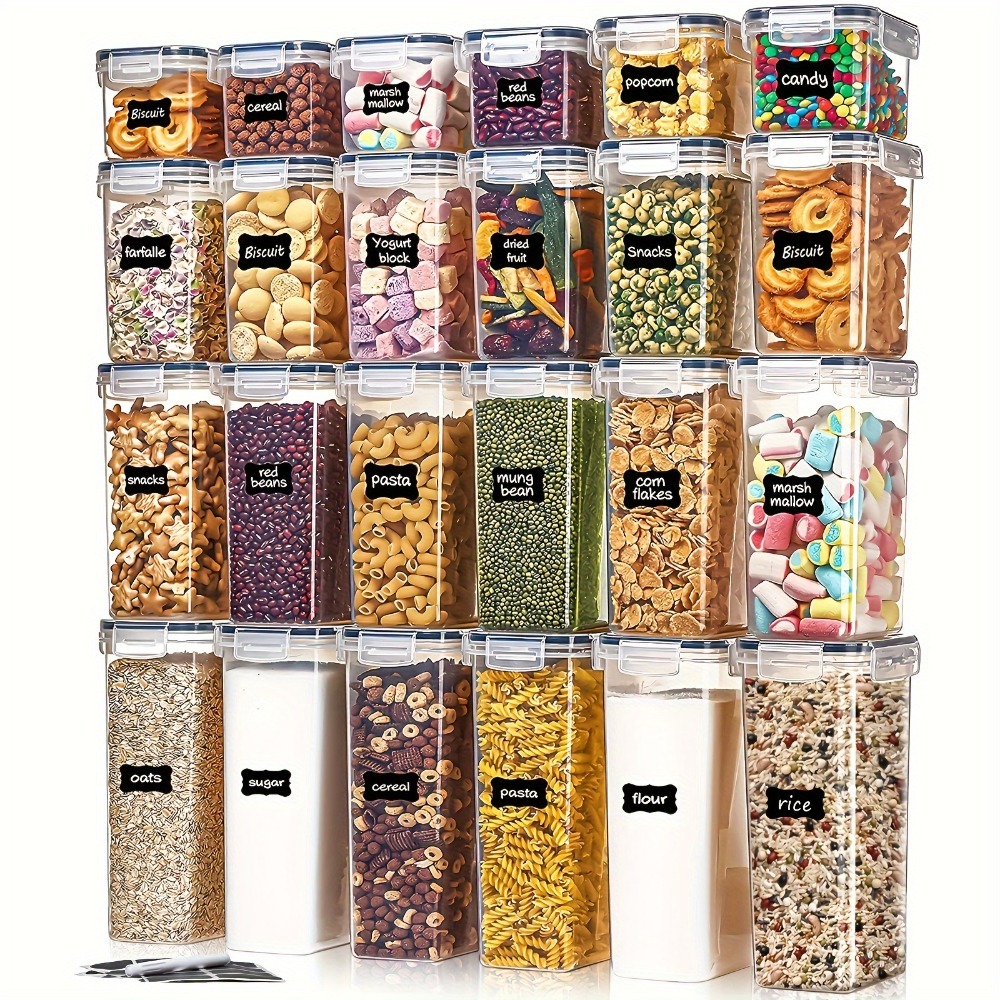Food Storage Containers Set - 24 قطعة من حاويات تخزين الطعام،