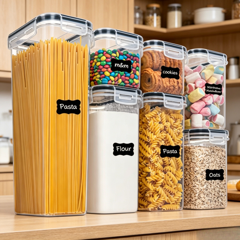 Food Storage Kitchen Container Set - مجموعة من 7 حاويات لتخزين الطعام