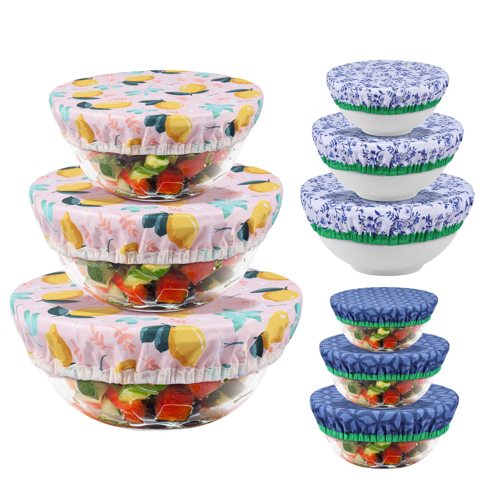 Food Storage Kitchen Container Set - 3 قطعة يغطي السلطانية مجموعة مرونة