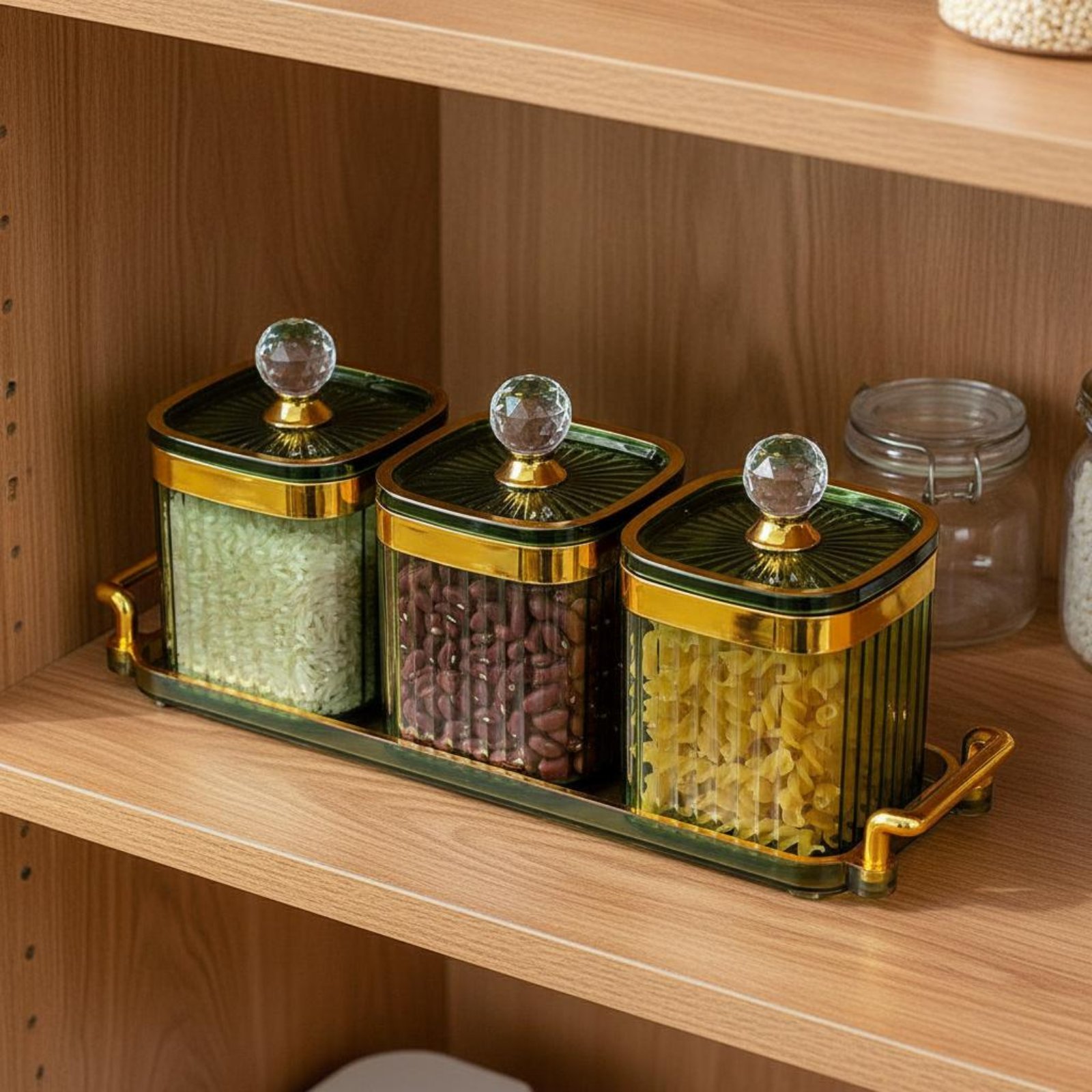 Food Storage Containers Set - مجموعة حاويات وجبات خفيفة زخرفية محكمة
