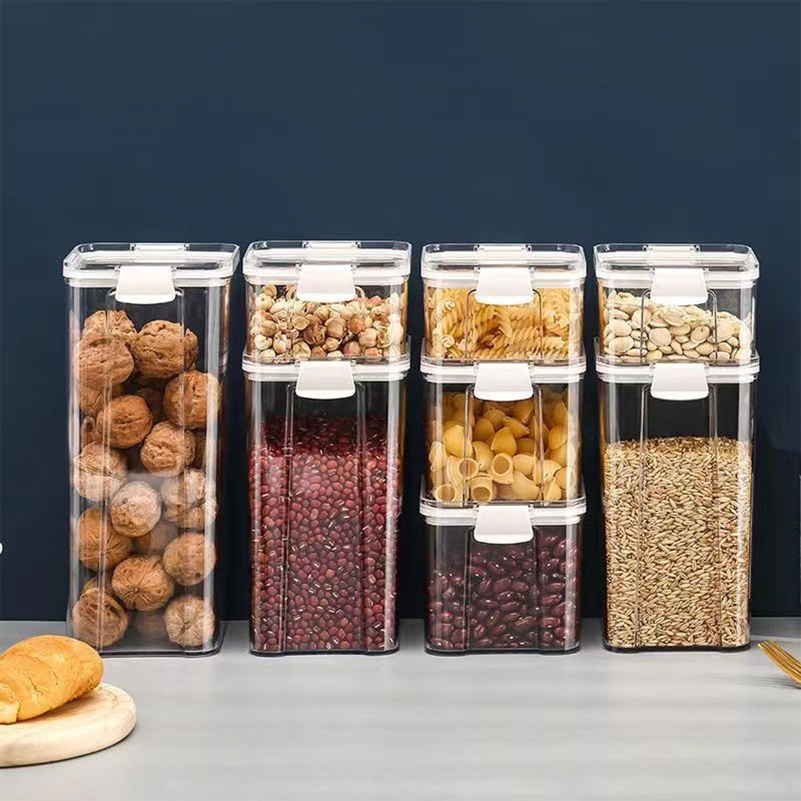 Food Storage No Pantry - حاويات تخزين المواد الغذائية محكمة الغلق