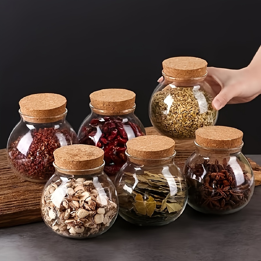 Food Storage Set Glass - علبة تخزين زجاجية شفافة ، وعاء