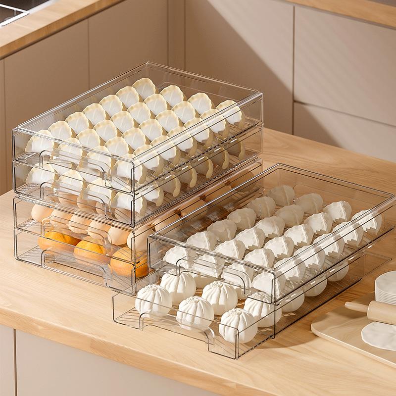 Food Storage Drawing - صندوق تخزين للثلاجة قابل للسحب، حاوية