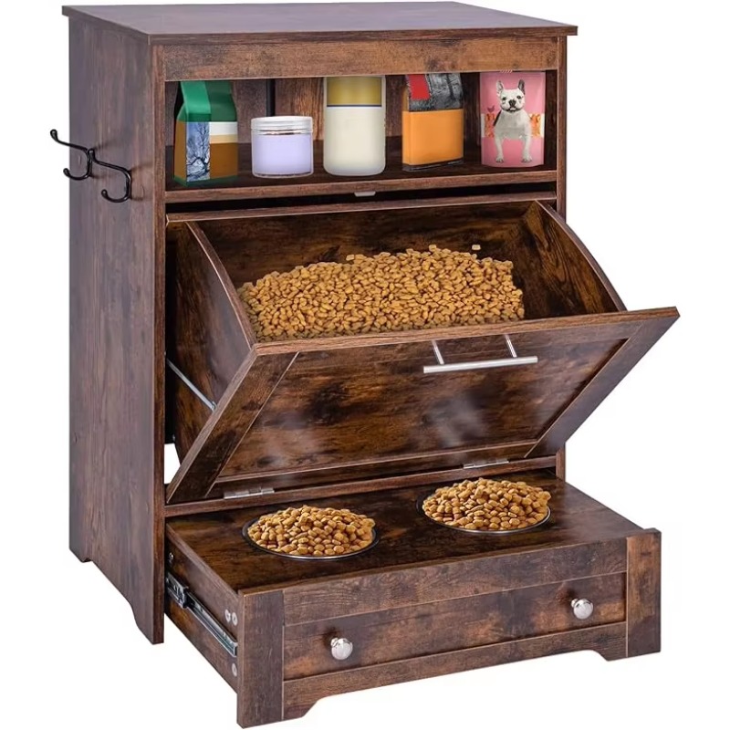 Food Storage In Cabinets - محطة تغذية الحيوانات الأليفة الحديثة: خزانة