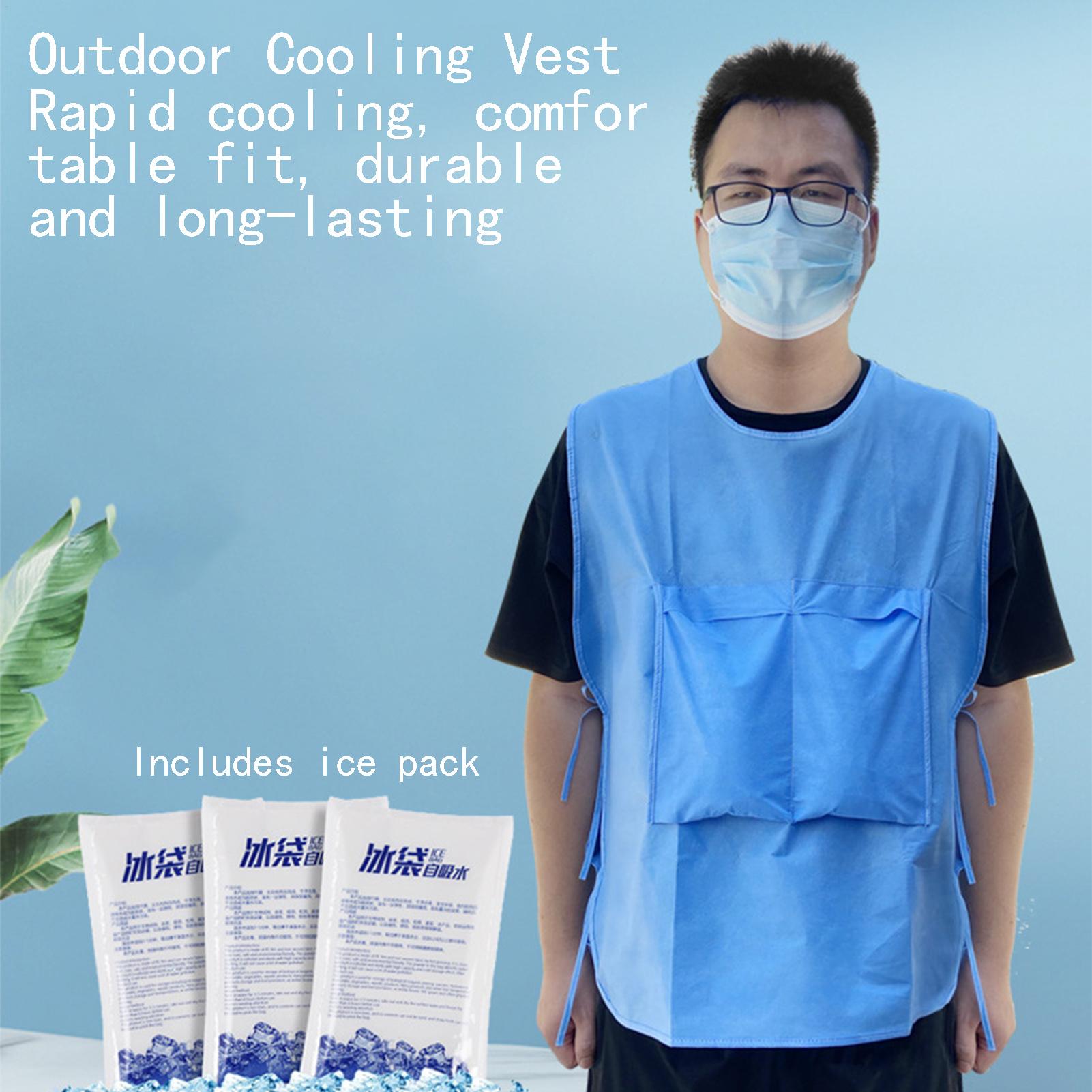 Cold Pack Ice Gel - سترة تبريد مع 4 عبوات جل