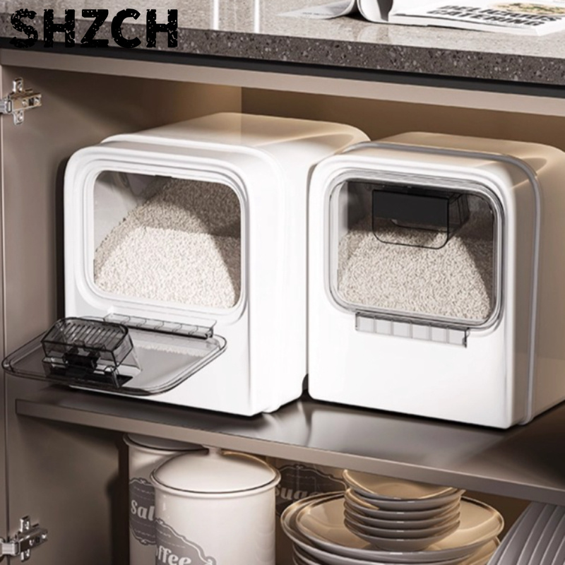 Food Storage No Pantry - ‌ حاوية أرز مربعة فاخرة، وعاء