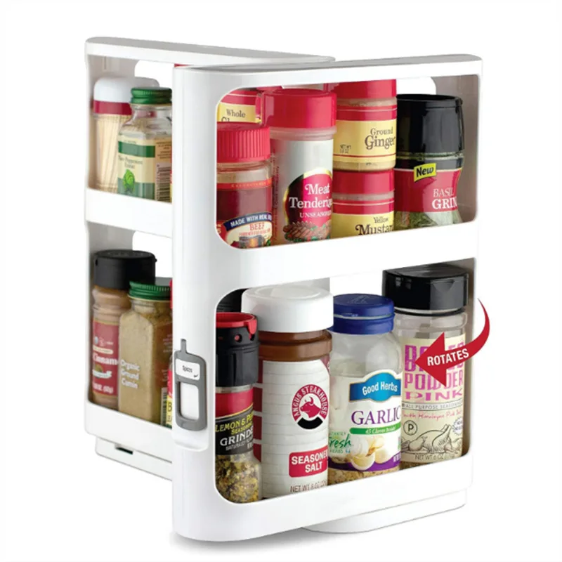 Food Storage In Cabinets - رف دوار للتخزين متعدد الطبقات، خزانة