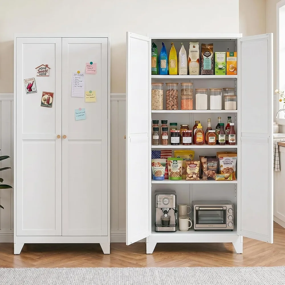 Food Storage In Cabinets - خزانة مطبخ معدنية بطول 71 بوصة