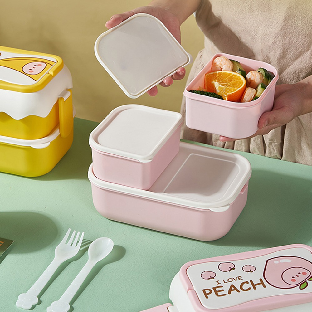Food Storage Practices - حاوية تخزين طعام عملية بثلاثة أقسام،