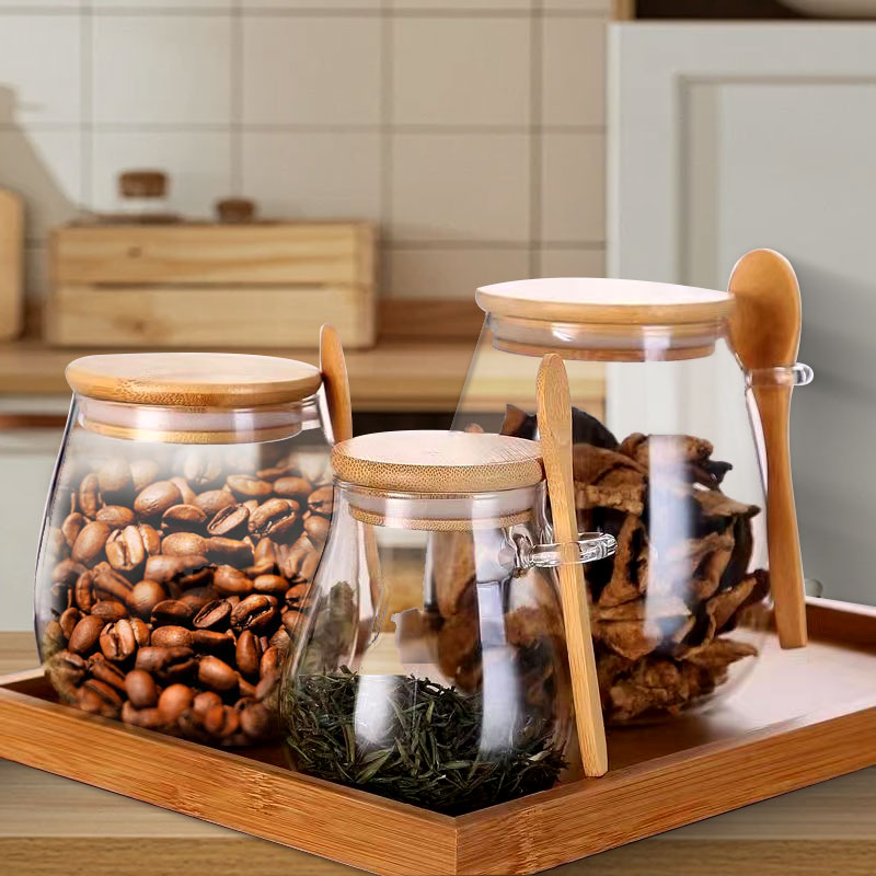 برطمان زجاجي بملعقة وغطاء ، بر - مراجعة Food Storage Set Glass وسعره
