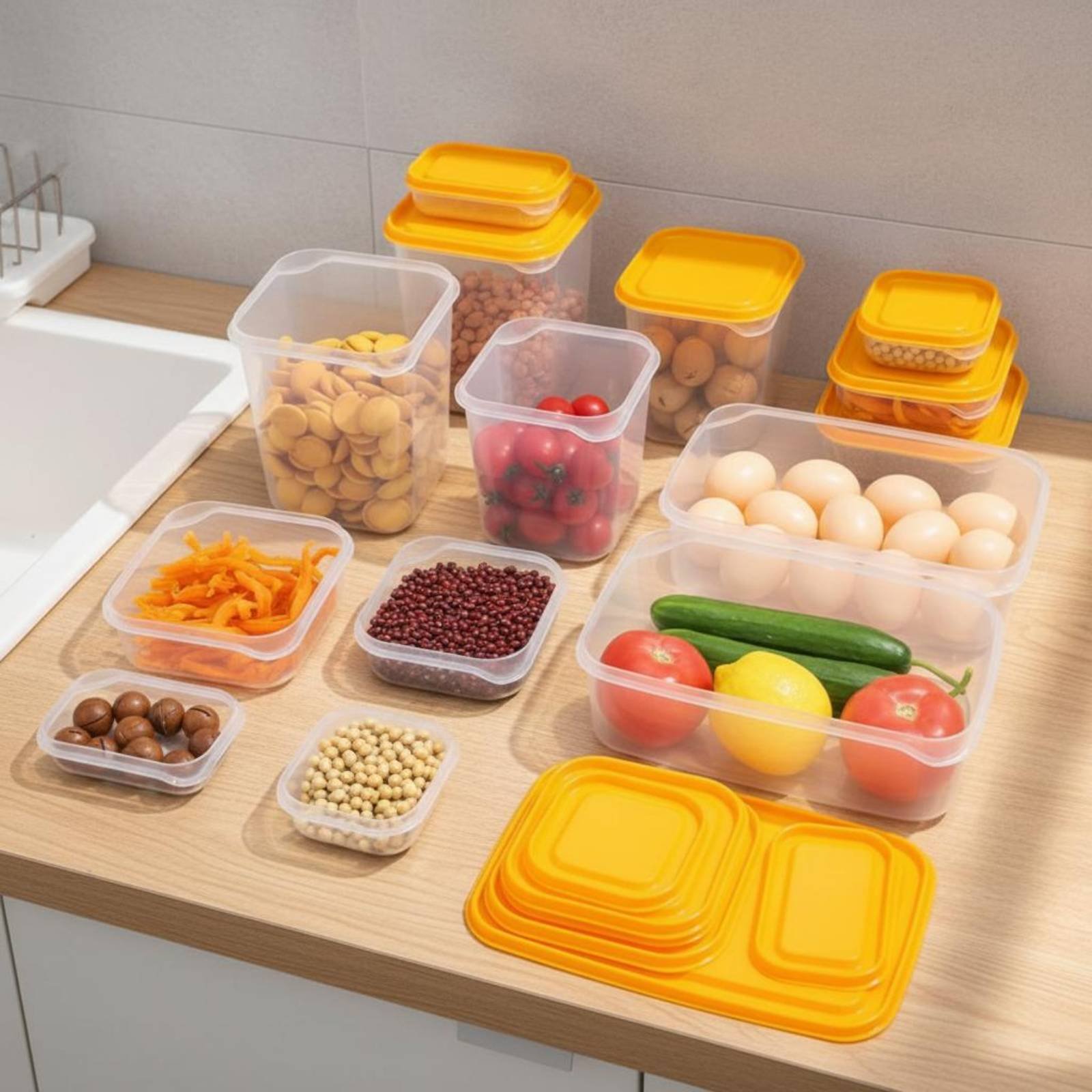 مجموعة من 17 قطعة لتخزين الطعا - مراجعة Food Storage Containers Set وسعره