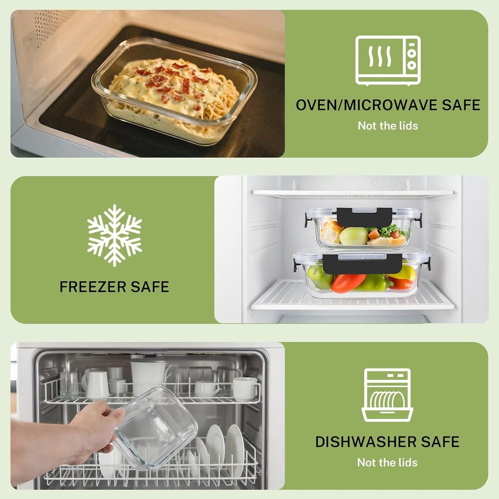 طقم تخزين طعام من الزجاج البور - مراجعة Food Storage Set Glass وسعره