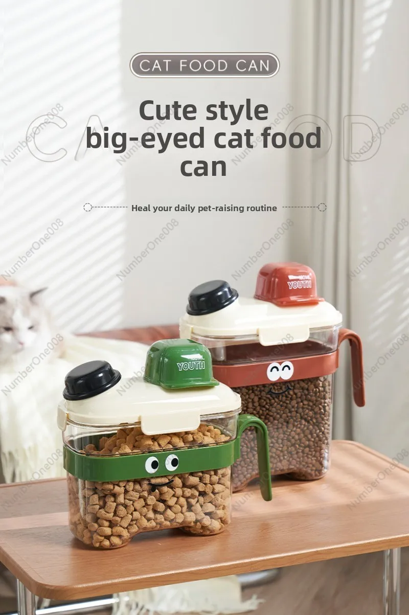 دلو تخزين طعام القطط، علبة طعا - مراجعة Food Storage For Dog وسعره