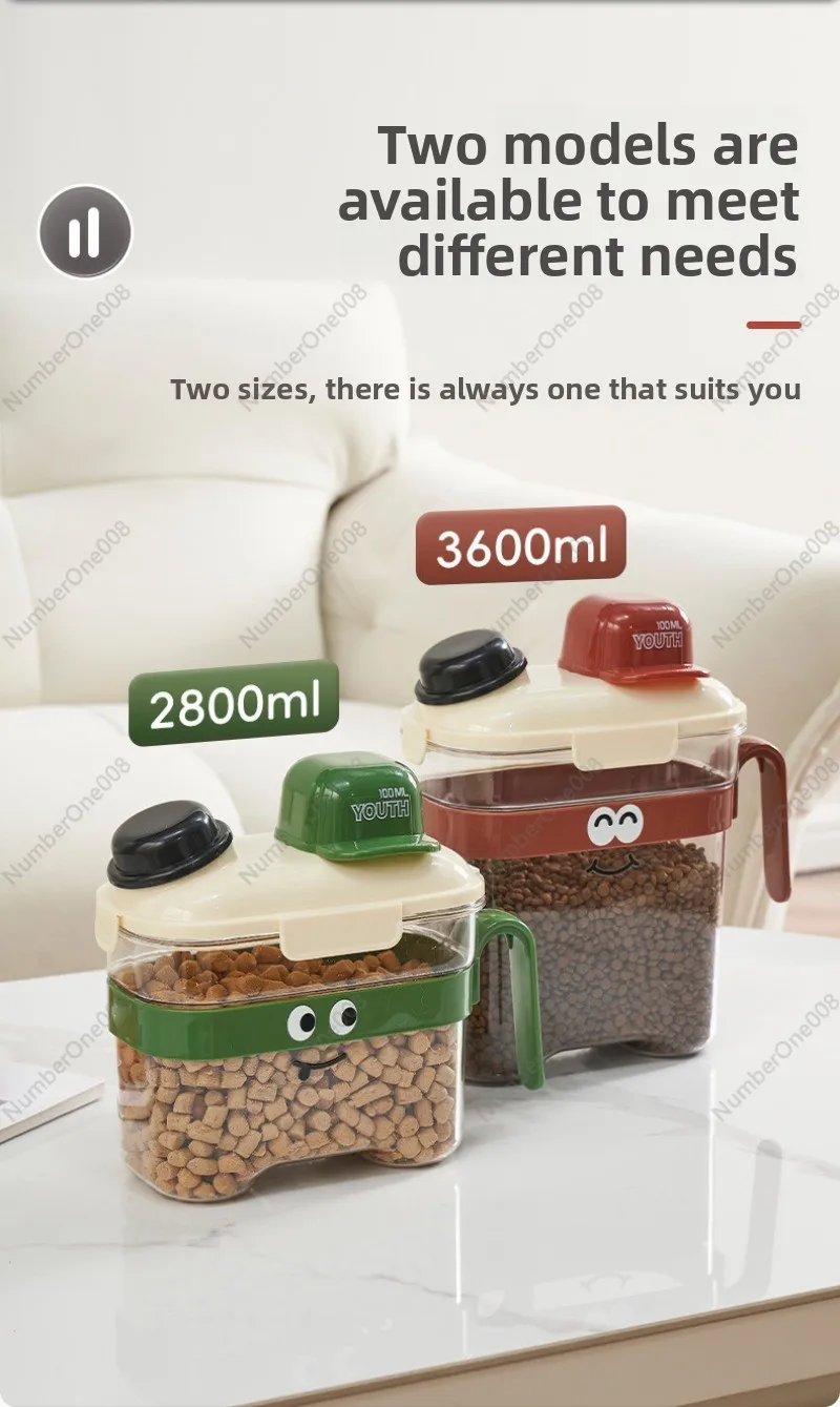 دلو تخزين طعام القطط، علبة طعا - مراجعة Food Storage For Dog وسعره