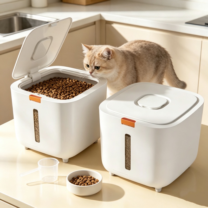 صندوق تخزين طعام الحيوانات الأ - مراجعة Food Storage For Dog وسعره