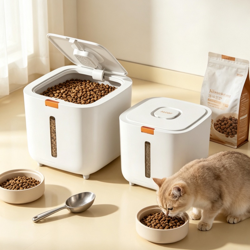 صندوق تخزين طعام الحيوانات الأ - مراجعة Food Storage For Dog وسعره