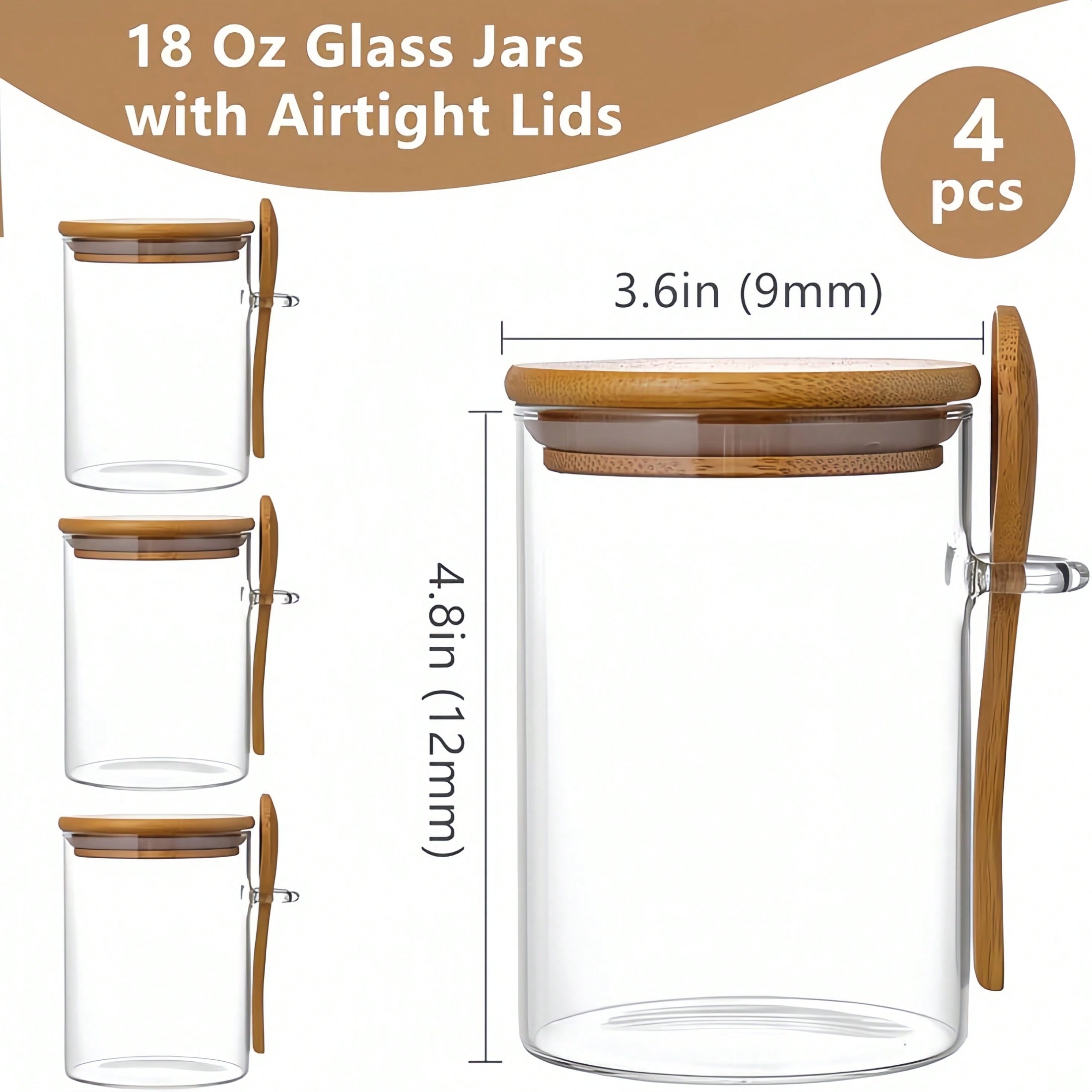 مجموعة تخزين مكونة من 4 قطع (ت - مراجعة Food Storage Set Glass وسعره