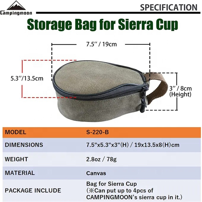 CAMPINGMOON S220-B قماش حقيبة  - مراجعة Food Storage Hiking وسعره