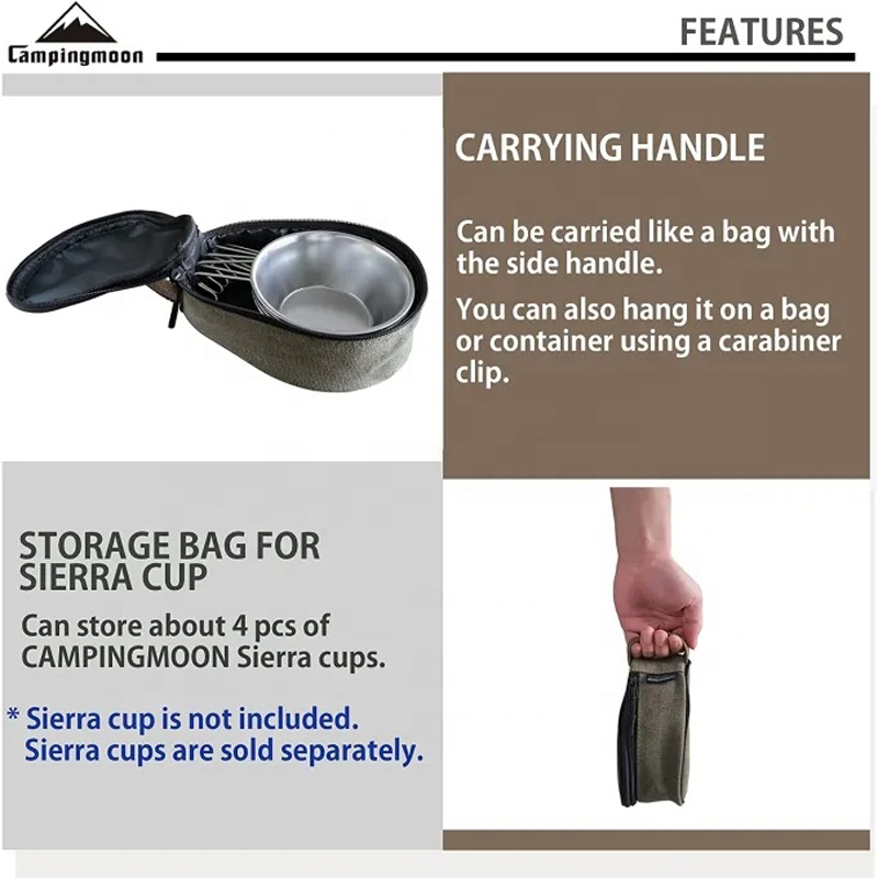 CAMPINGMOON S220-B قماش حقيبة  - مراجعة Food Storage Hiking وسعره