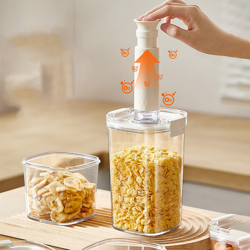 فراغ مختومة خزان حبوب البن فرا - مراجعة Food Storage Kitchen Container Set وسعره