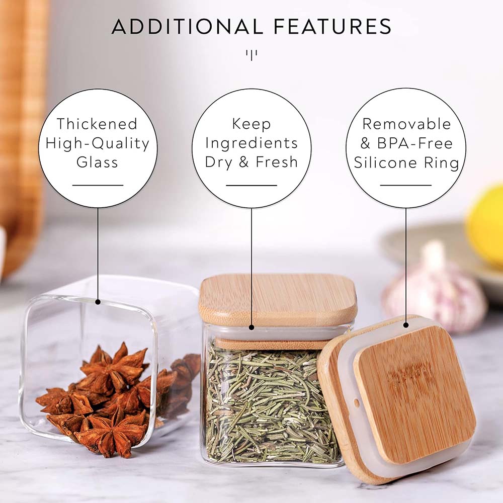 مجموعة برطمانات زجاجية مزودة ب - مراجعة Food Storage Set Glass وسعره