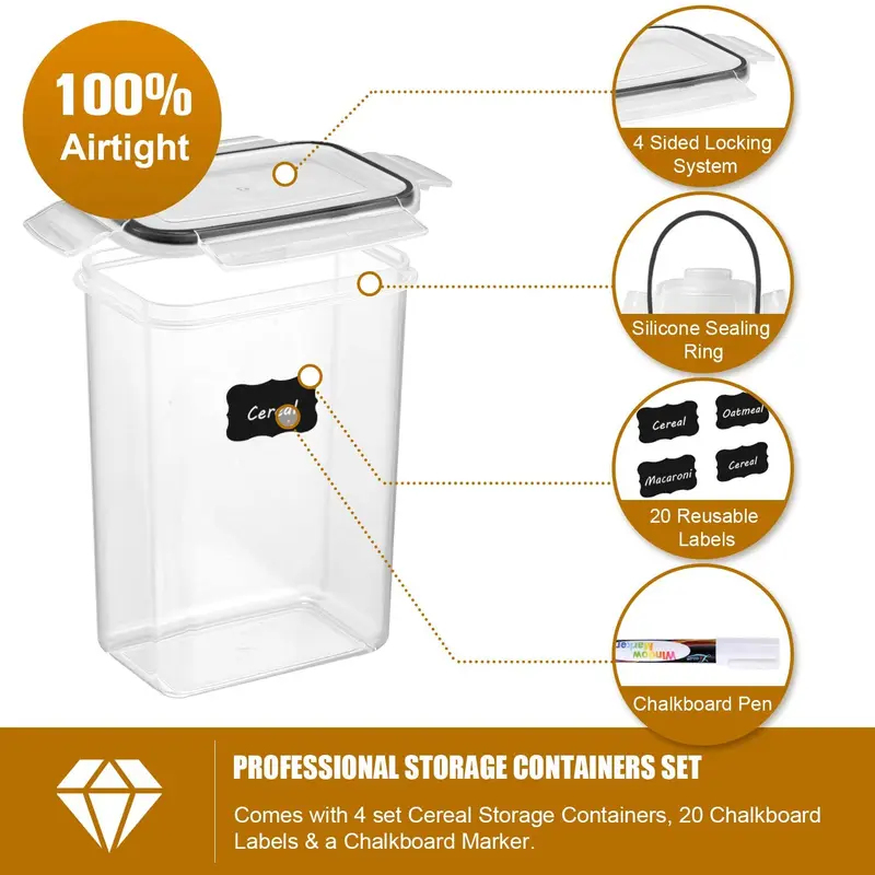 مجموعة من 7 حاويات لتخزين الطع - مراجعة Food Storage Kitchen Container Set وسعره