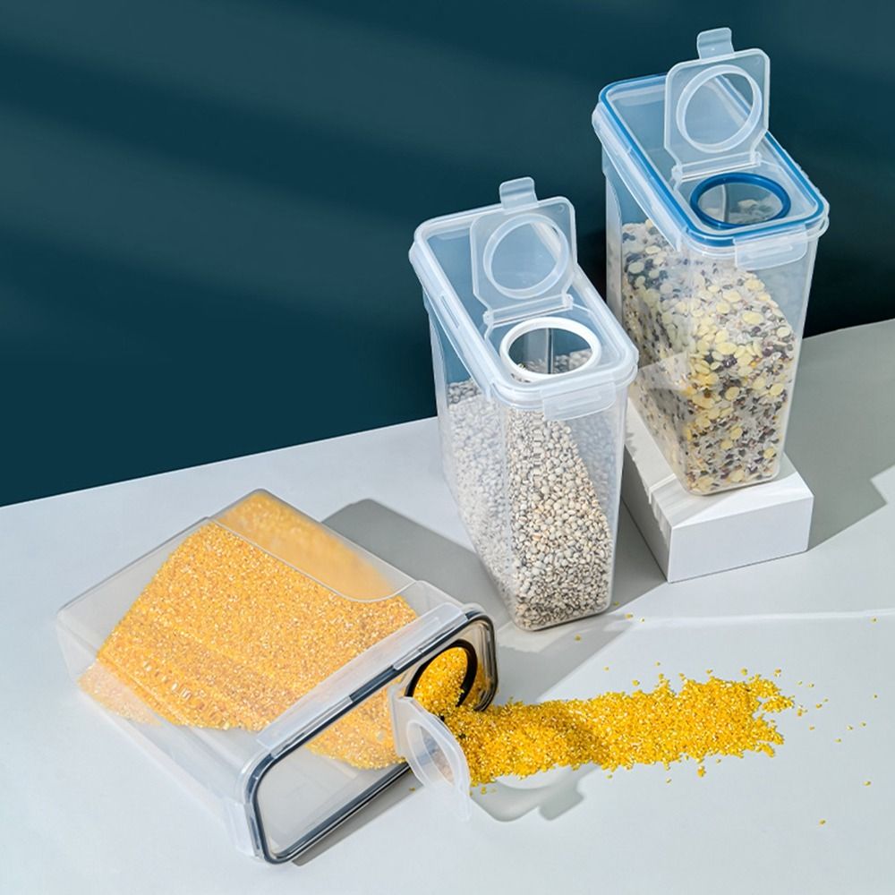 حاوية تخزين حبوب بلاستيكية شفا - مراجعة Food Storage Kitchen Container Set وسعره