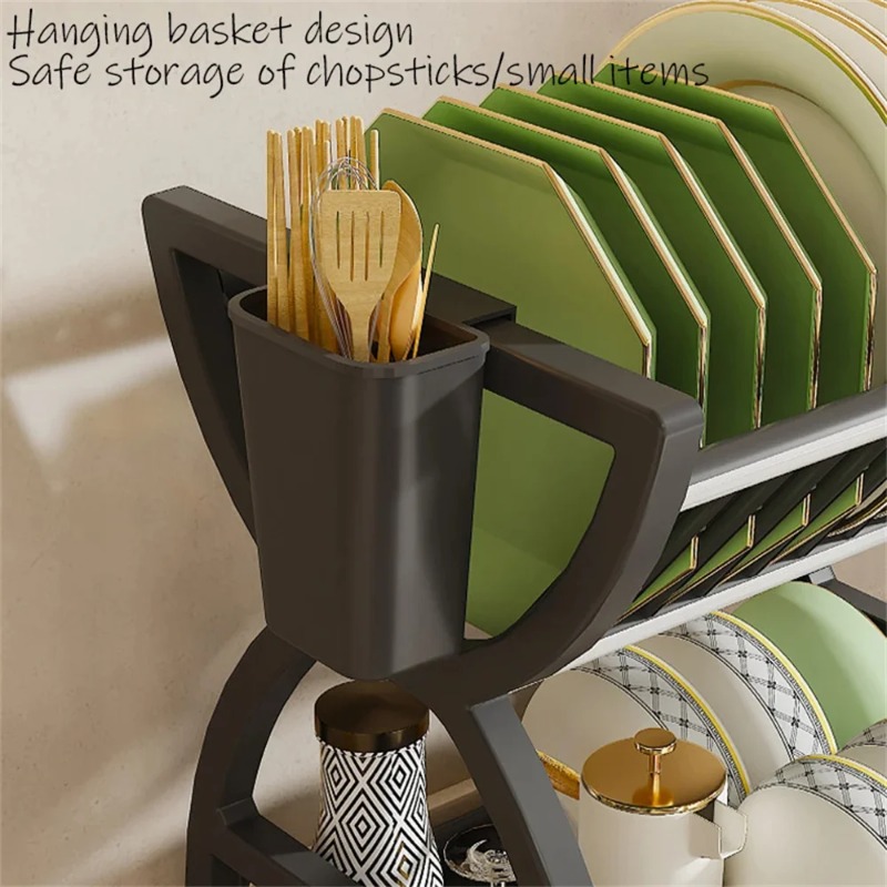 رف تجفيف أطباق من طبقتين للمطب - مراجعة Food Storage Organiser وسعره