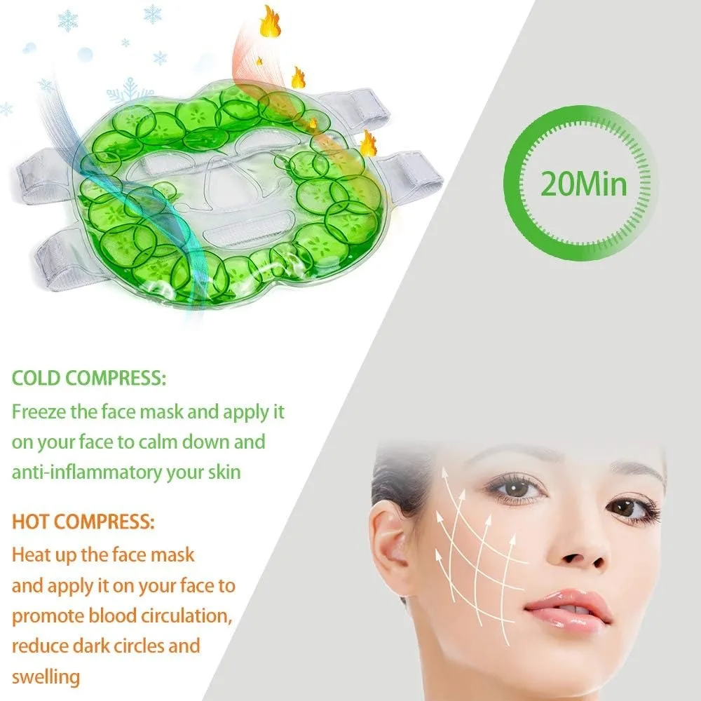 عبوة جل ثلج للوجه مع لف قابل ل - مراجعة Cold Pack Ice Gel وسعره