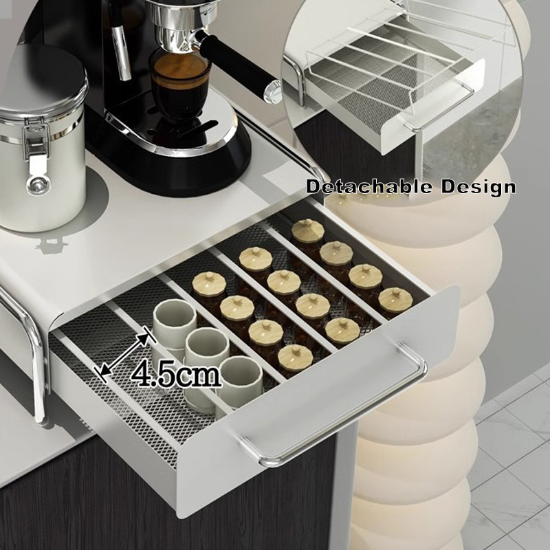 منظم القهوة ماكينة القهوة قاعد - مراجعة Food Storage In Cabinets وسعره