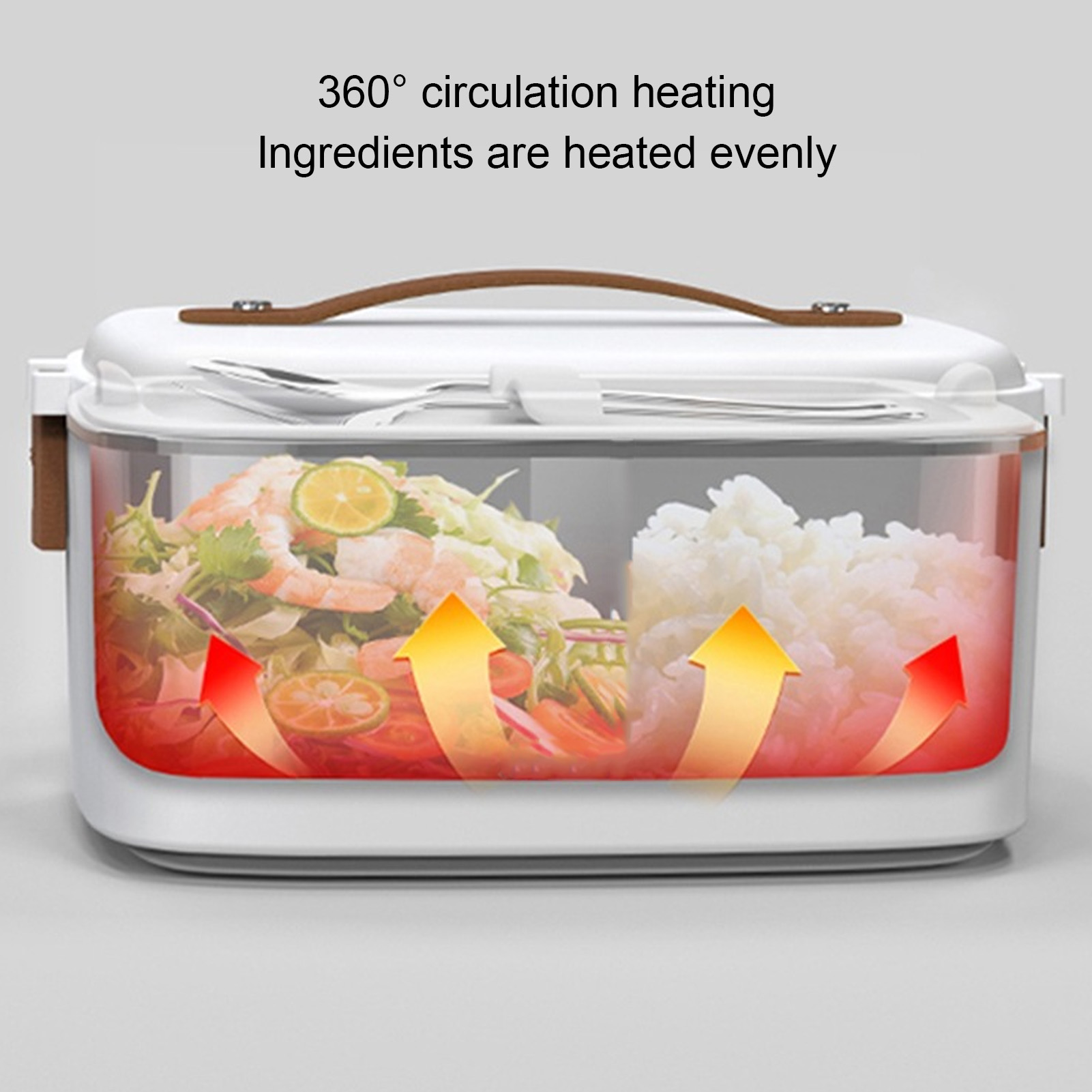 صندوق غداء كهربي سخان طعام 1.8 - مراجعة Portable Food Warmer وسعره