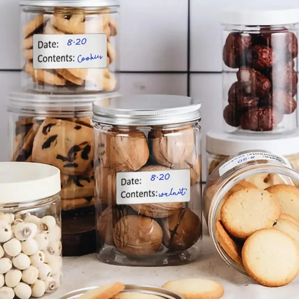 ملصقات ختم المؤن بعلامات فارغة - مراجعة Food Storage No Pantry وسعره