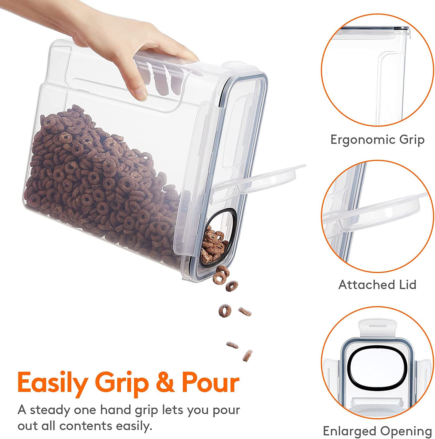 مجموعة حاويات تخزين الحبوب كبي - مراجعة Food Storage Kitchen Container Set وسعره