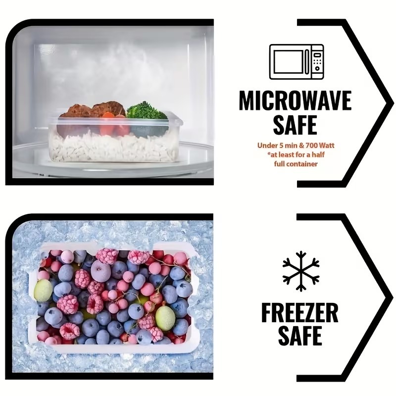حاويات تخزين طعام شفافة من 4 ق - مراجعة Food Storage Containers Set وسعره