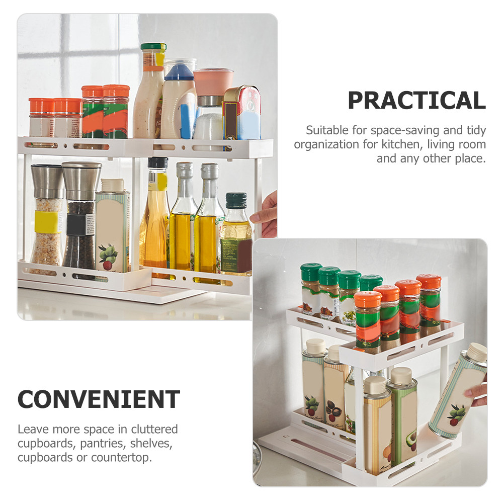 منظم تخزين مطبخ منزلق من طبقتي - مراجعة Food Storage Without Plastic وسعره
