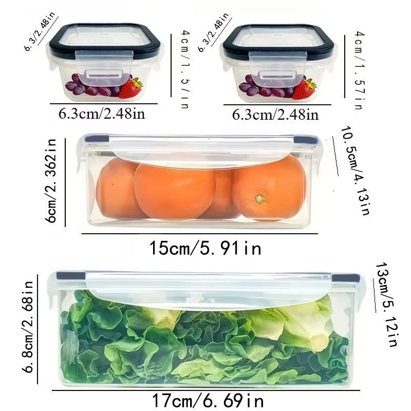 مجموعة من 8 قطع تشمل 4 حاويات  - مراجعة Food Storage Organiser وسعره