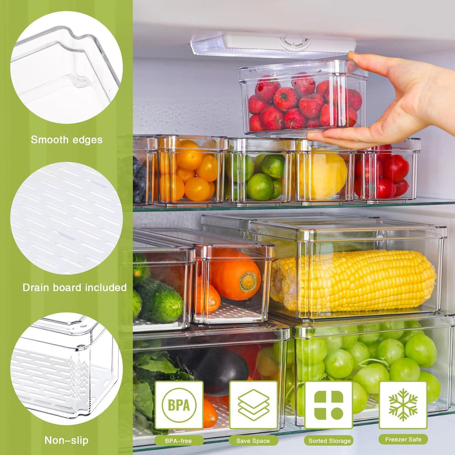 10/14 قطعة من صناديق تنظيم الث - مراجعة Food Storage Without Plastic وسعره