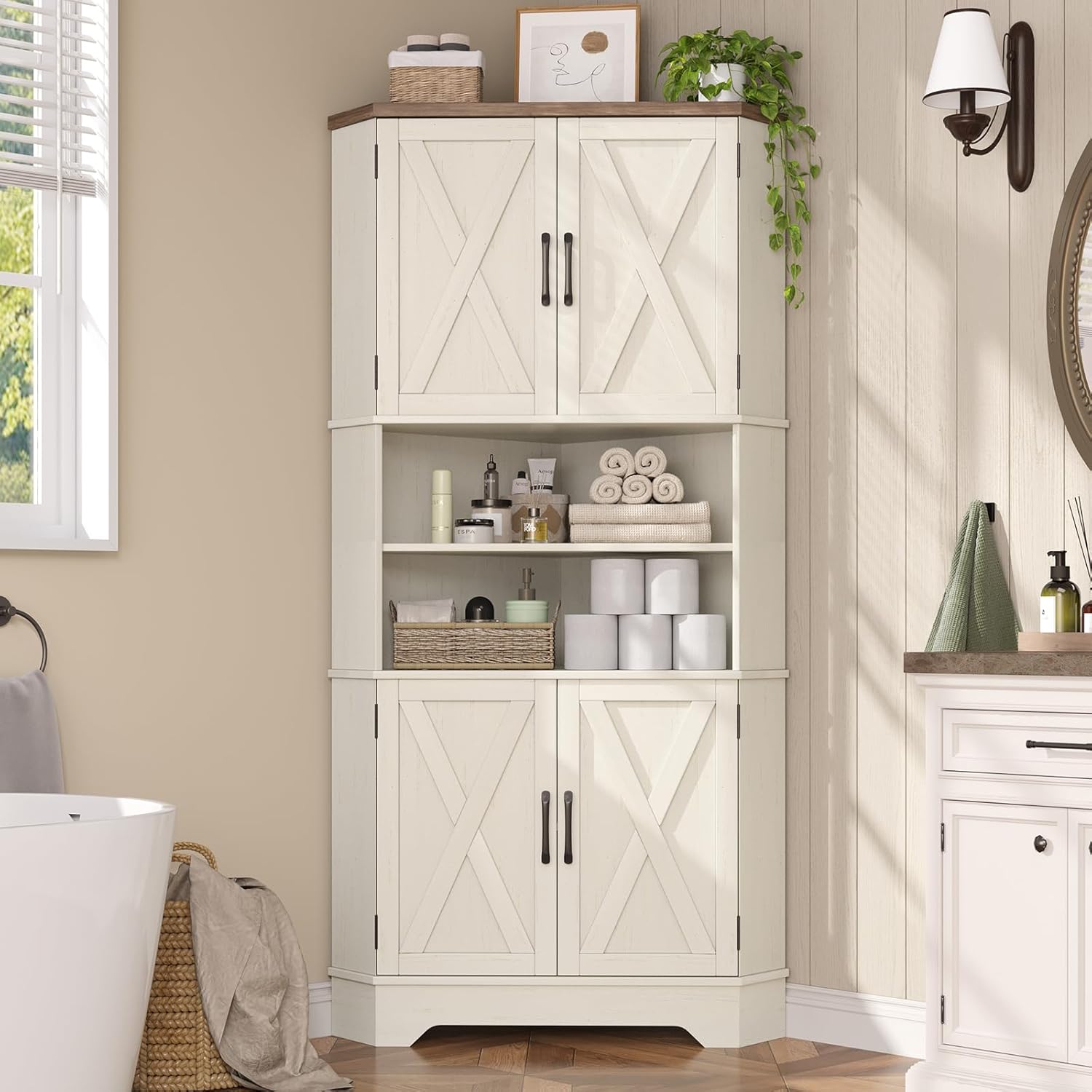 # خزانة زاوية، خزانة تخزين للم - مراجعة Food Storage In Cabinets وسعره