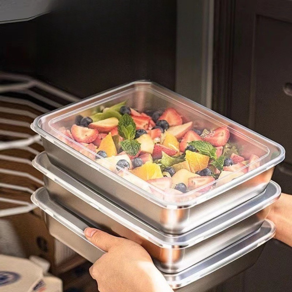 صينية تقديم من الفولاذ المقاوم - مراجعة Food Storage Containers Set وسعره