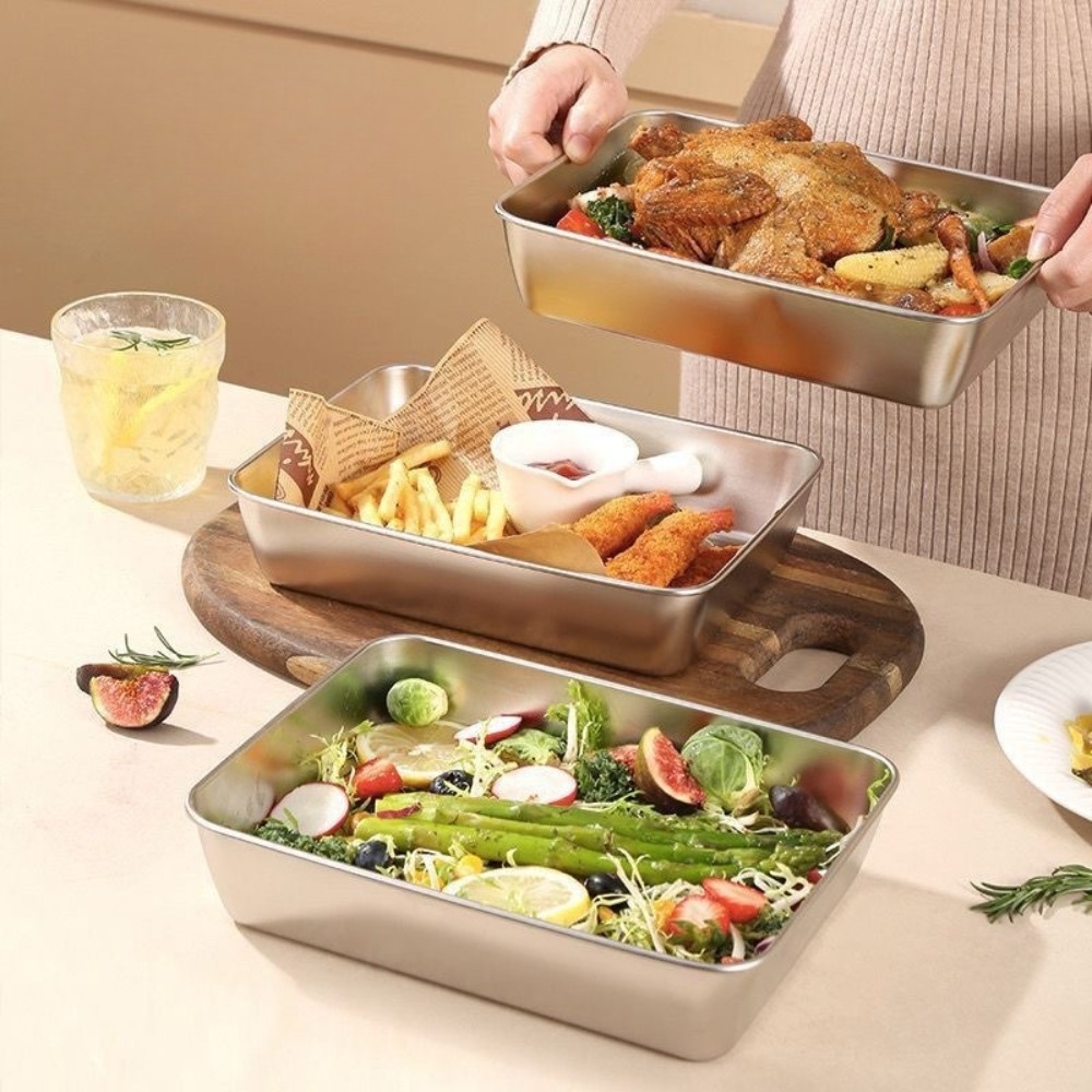 صينية تقديم من الفولاذ المقاوم - مراجعة Food Storage Containers Set وسعره