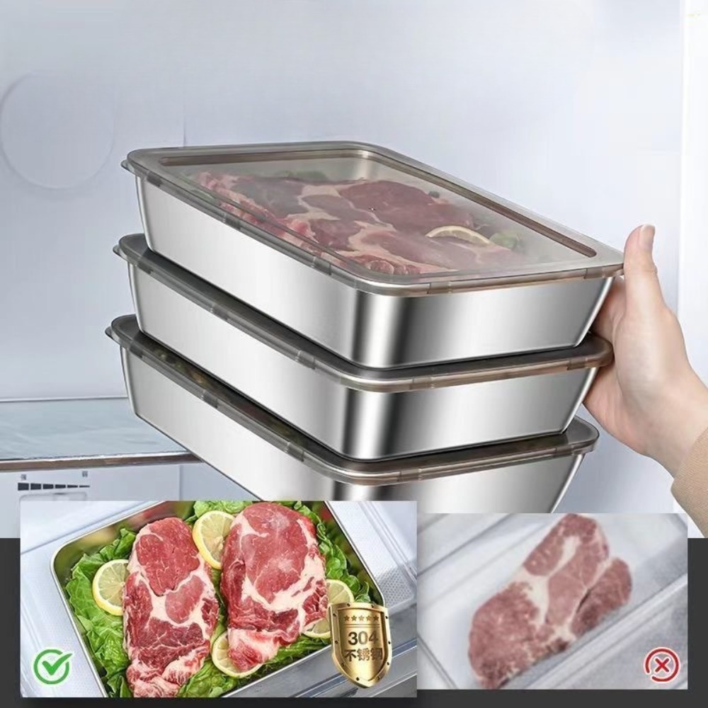 صينية تقديم من الفولاذ المقاوم - مراجعة Food Storage Containers Set وسعره