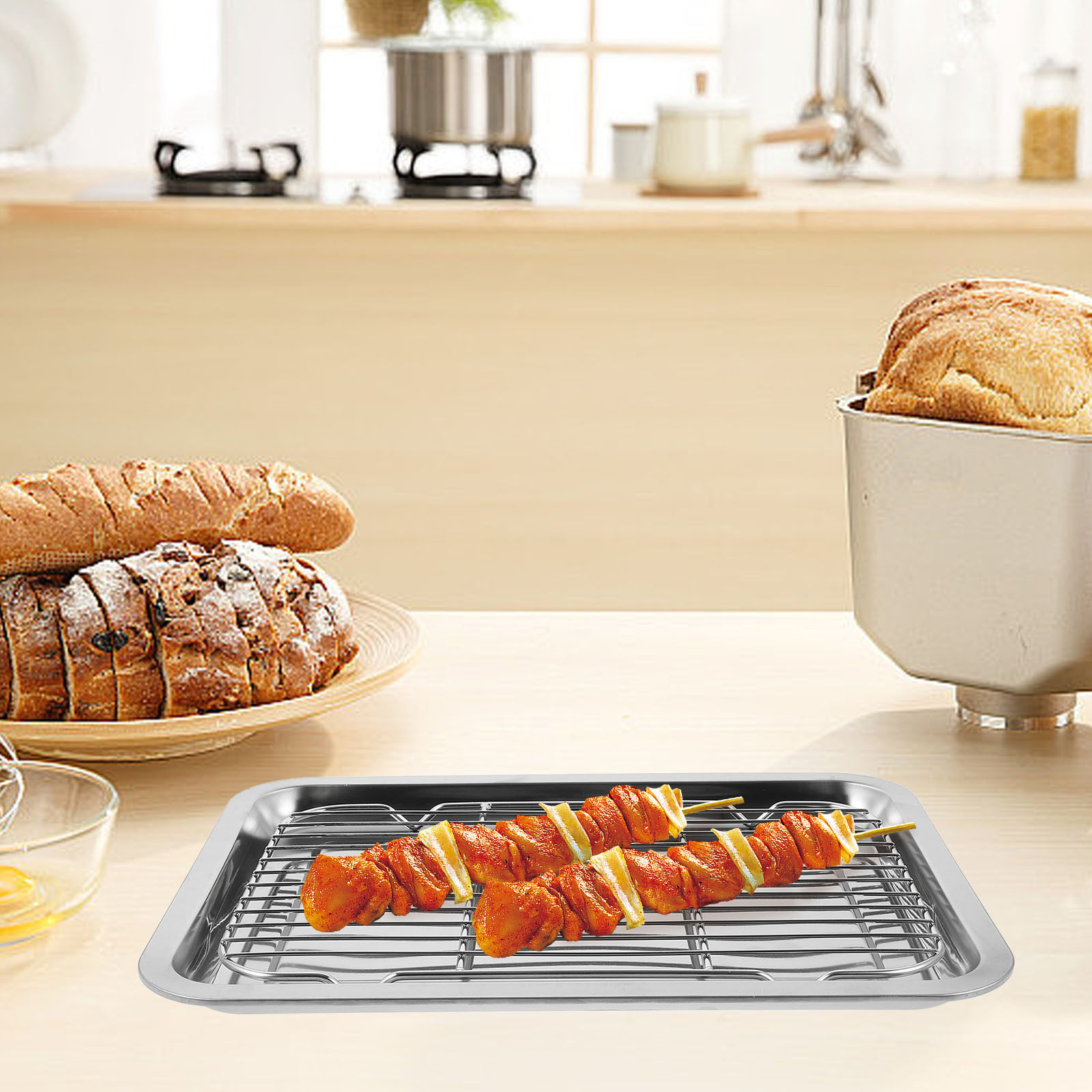 مجموعة واحدة من رفوف الخبز الس - مراجعة Food Storage In Stainless Steel وسعره