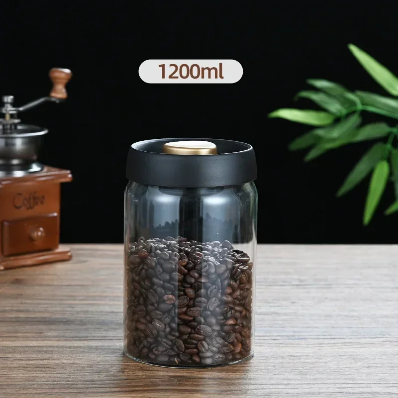 جرة حبوب البن المغلقة بالفراغ، - مراجعة Food Storage Set Glass وسعره