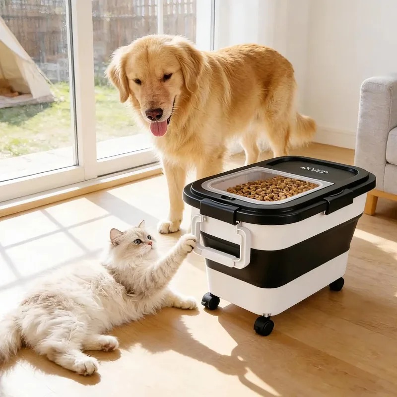حاوية تخزين طعام الكلاب سعة 20 - مراجعة Food Storage For Dog وسعره