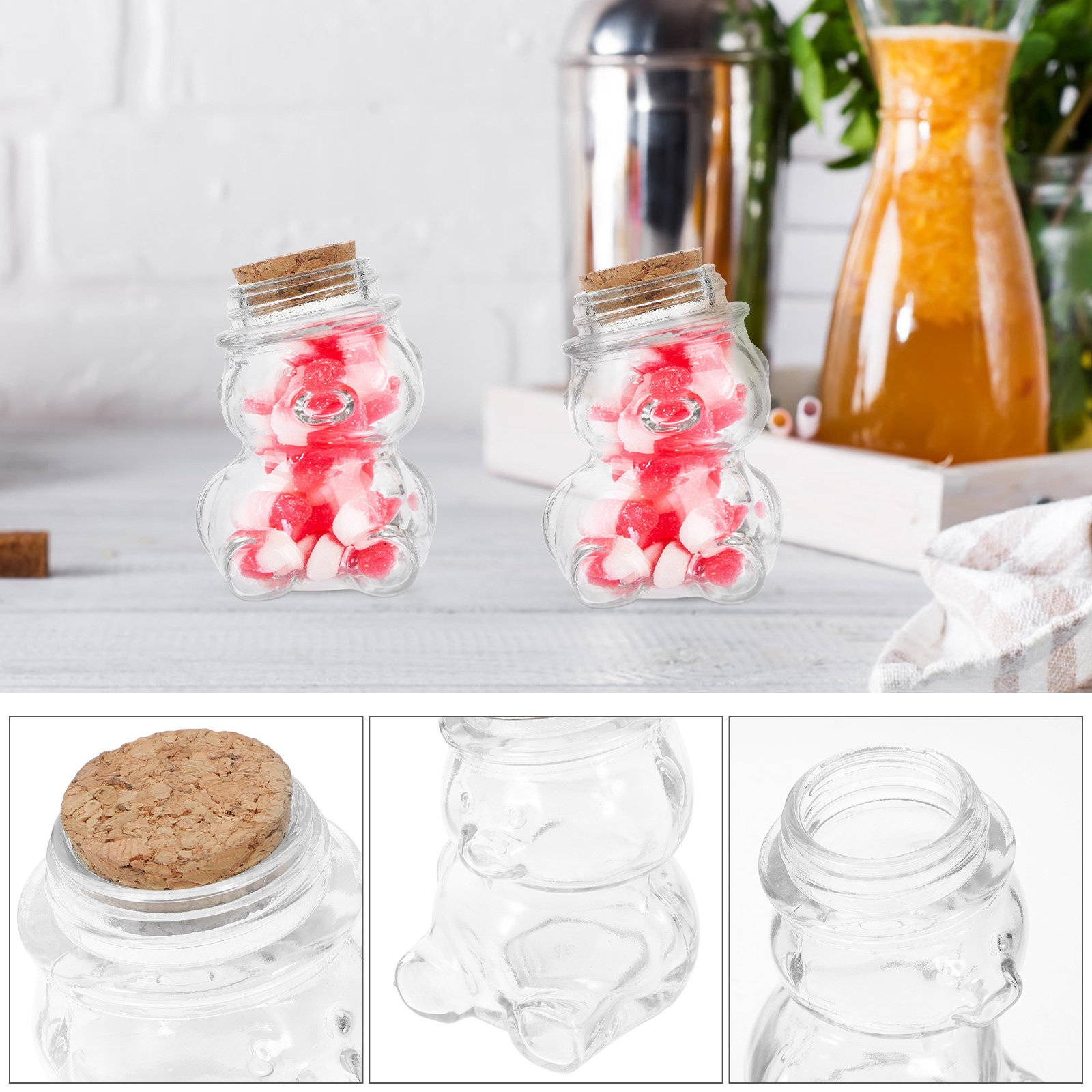 طقم من 4 أوعية زجاجية شفافة مح - مراجعة Food Storage Containers Set وسعره
