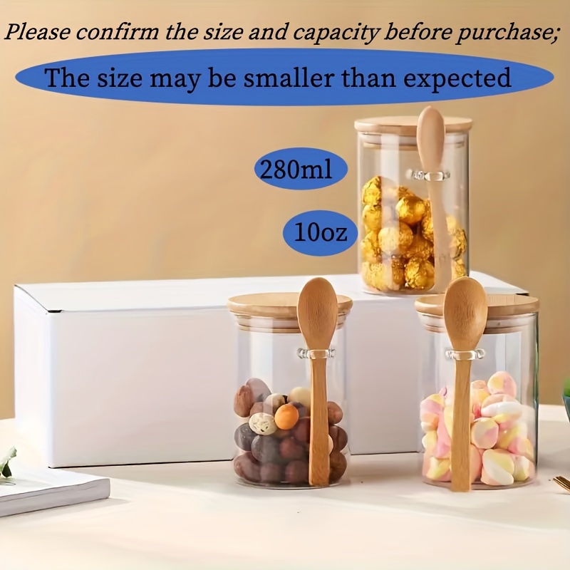 جرة حلوى 280 مل، جرة بسكويت، ج - مراجعة Food Storage Set Glass وسعره